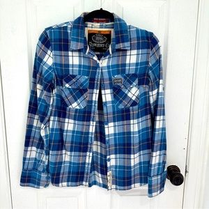 Superdry Cotton Plaid Causal Shirt